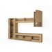 Compacto de TV 265cm 3 portas FERRARA Compacto de TV 265cm 3 portas FERRARA Carvalho