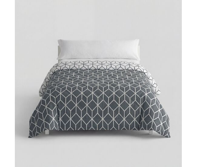 Edredão poliéster praga cama 150cm