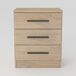 Mesa de cabeceira DREAM 3 gavetas 56x45x36cm Mesa de cabeceira DREAM 3 gavetas 56x45x36cm Branco