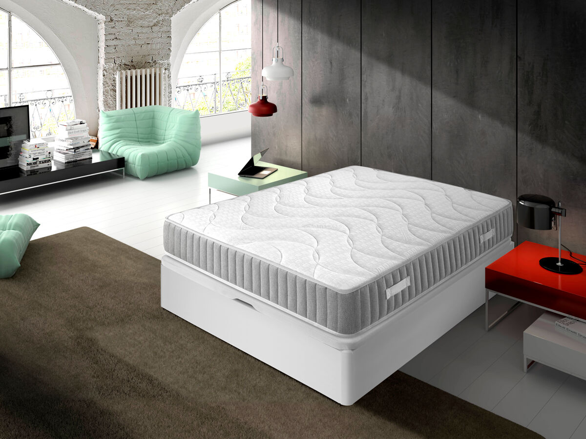 Pack colchão com sommier branco 140x190cm ORTOFLOW SOMNALIS