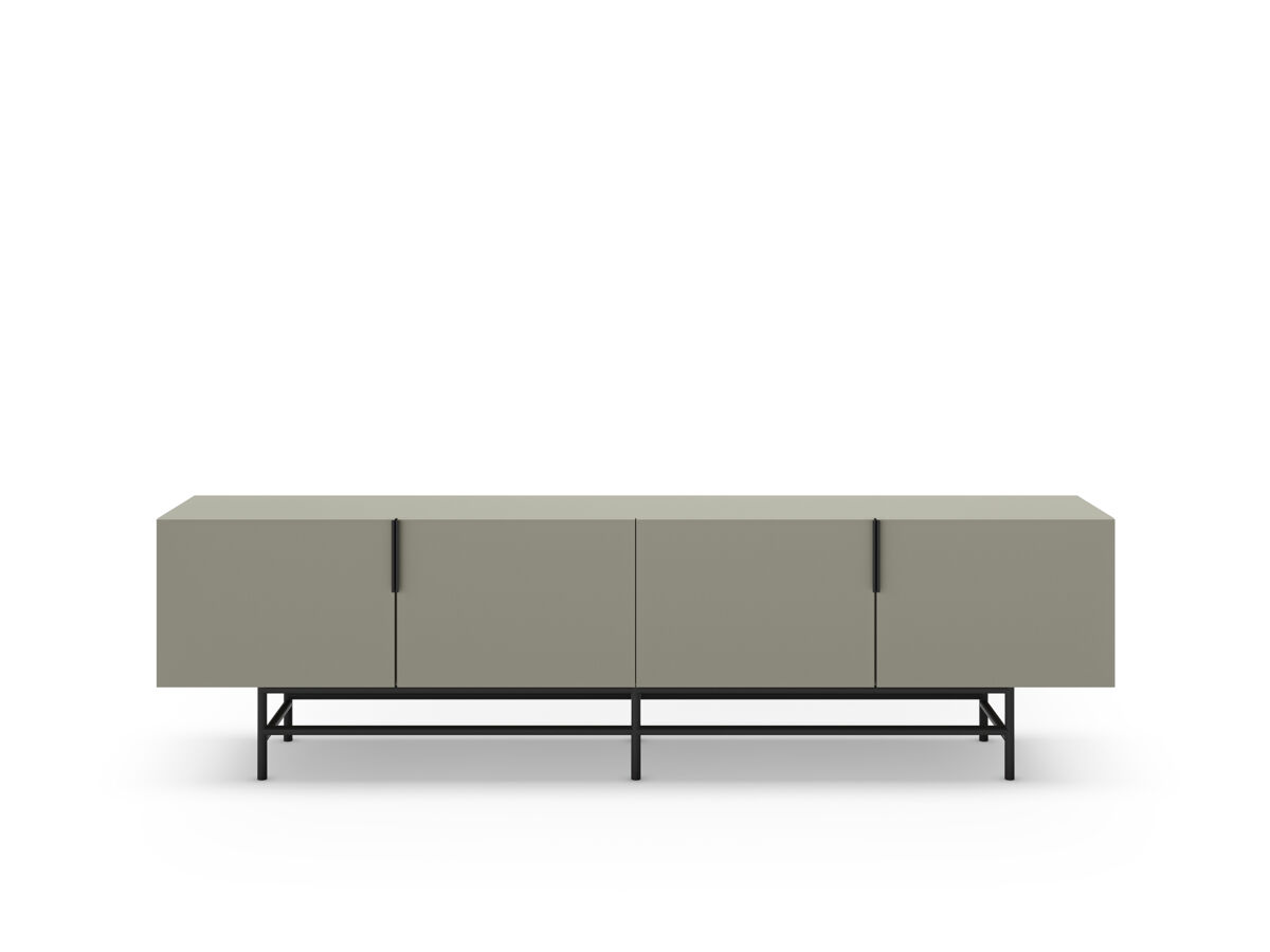 Móvel de TV 4 portas verde ELDIA