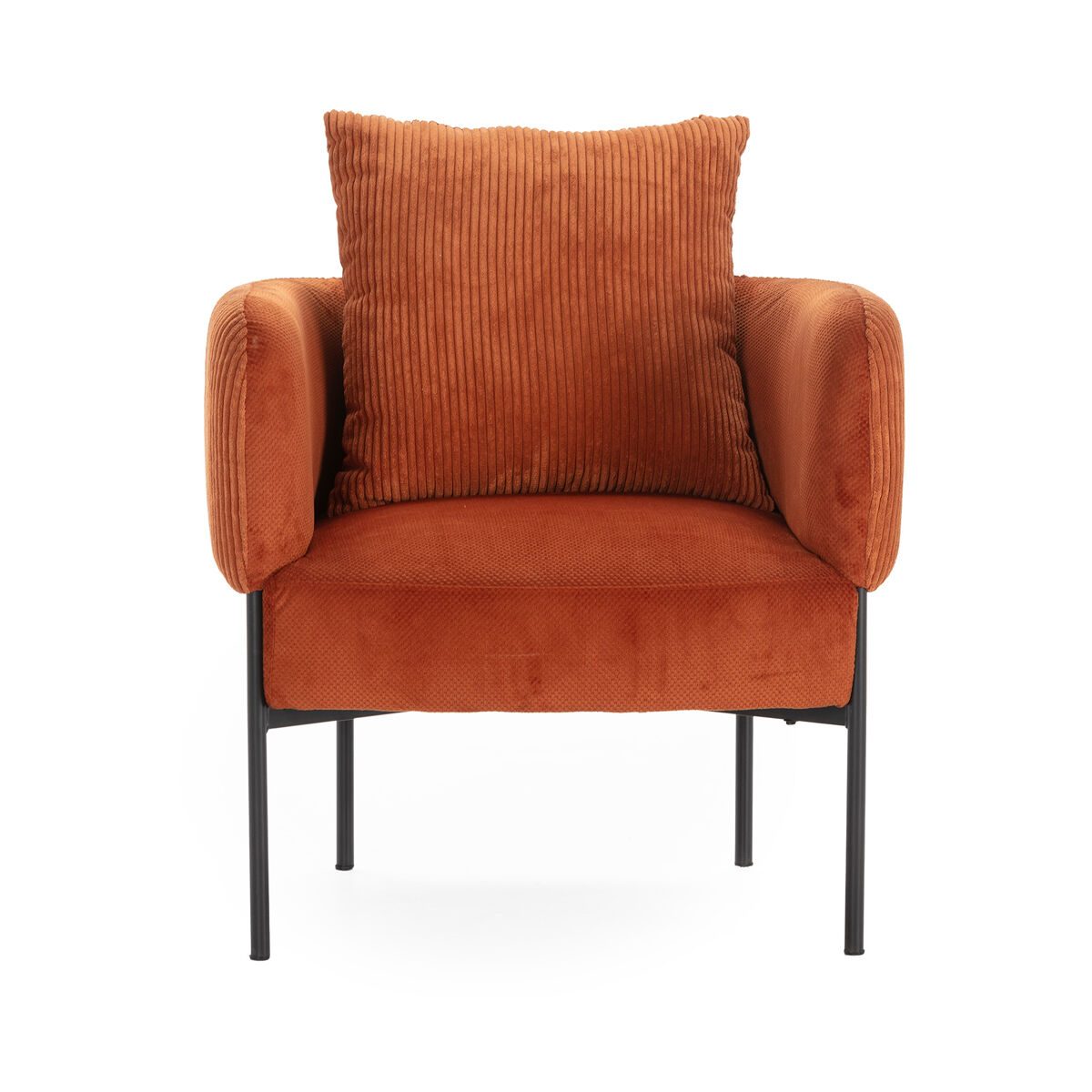 Cadeirão ARUNI revestido por tecido