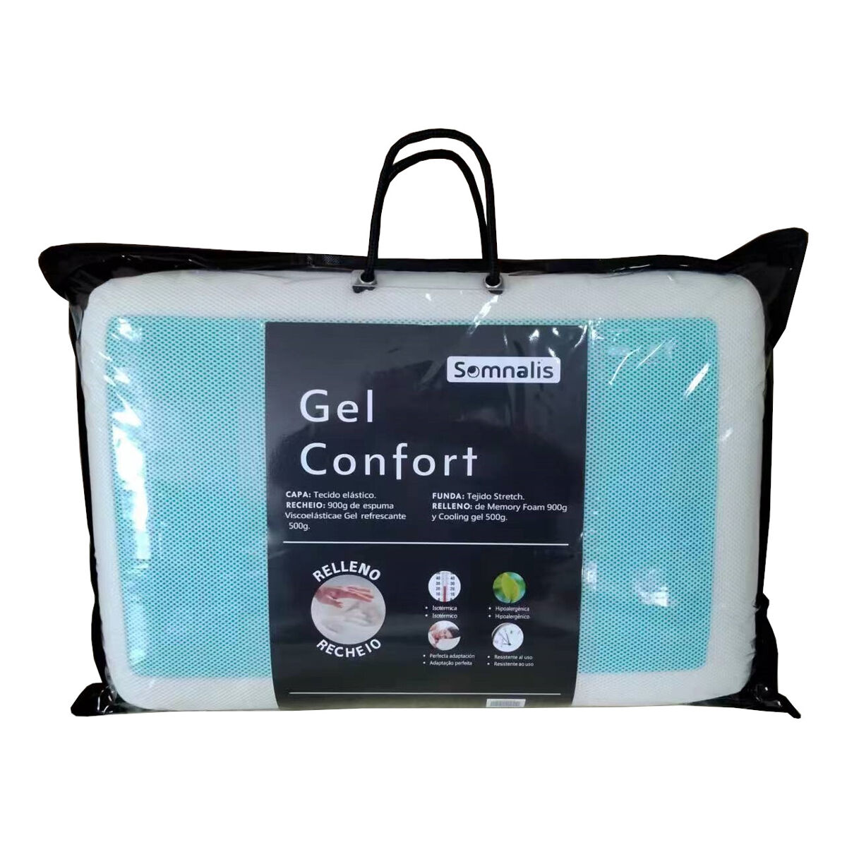 Almofada VISCOGEL tamanho 60cm Somnalis