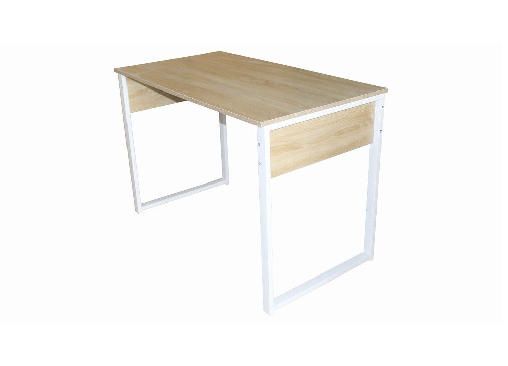 Secretária de escritório EGO cor madeira e branco 110x75x60cm