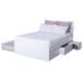 Cama nido branca ALPHA 140x190cm 2 gavetas 1 gaveta Cama nido branca ALPHA 140x190cm 2 gavetas 1 gaveta Branco