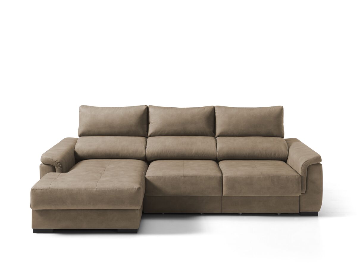 Chaise longue NAHIA com baú de 4 lugares