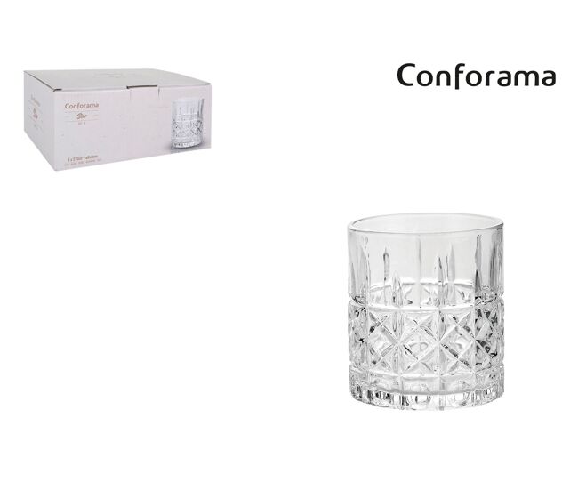 Conjunto de copos triplex 6 peças 0,275 litros marca conforama - conforama