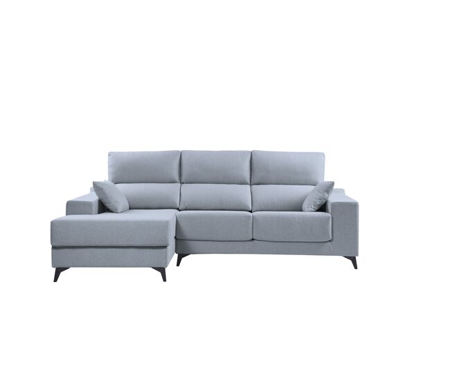 Chaise longue m noelia esquerda 4 lugares azul claro