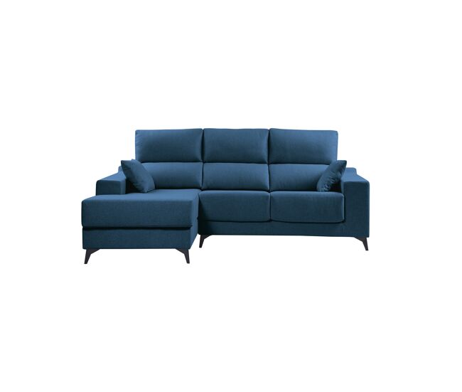 Chaise longue m noelia esquerda 4 lugares azul marinho