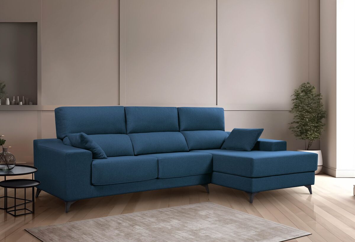 Chaise longue S com arca NOELIA Azul Marino