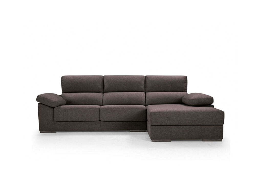 Chaise longue xl com arca noemi dereita 4 lugares chocolate