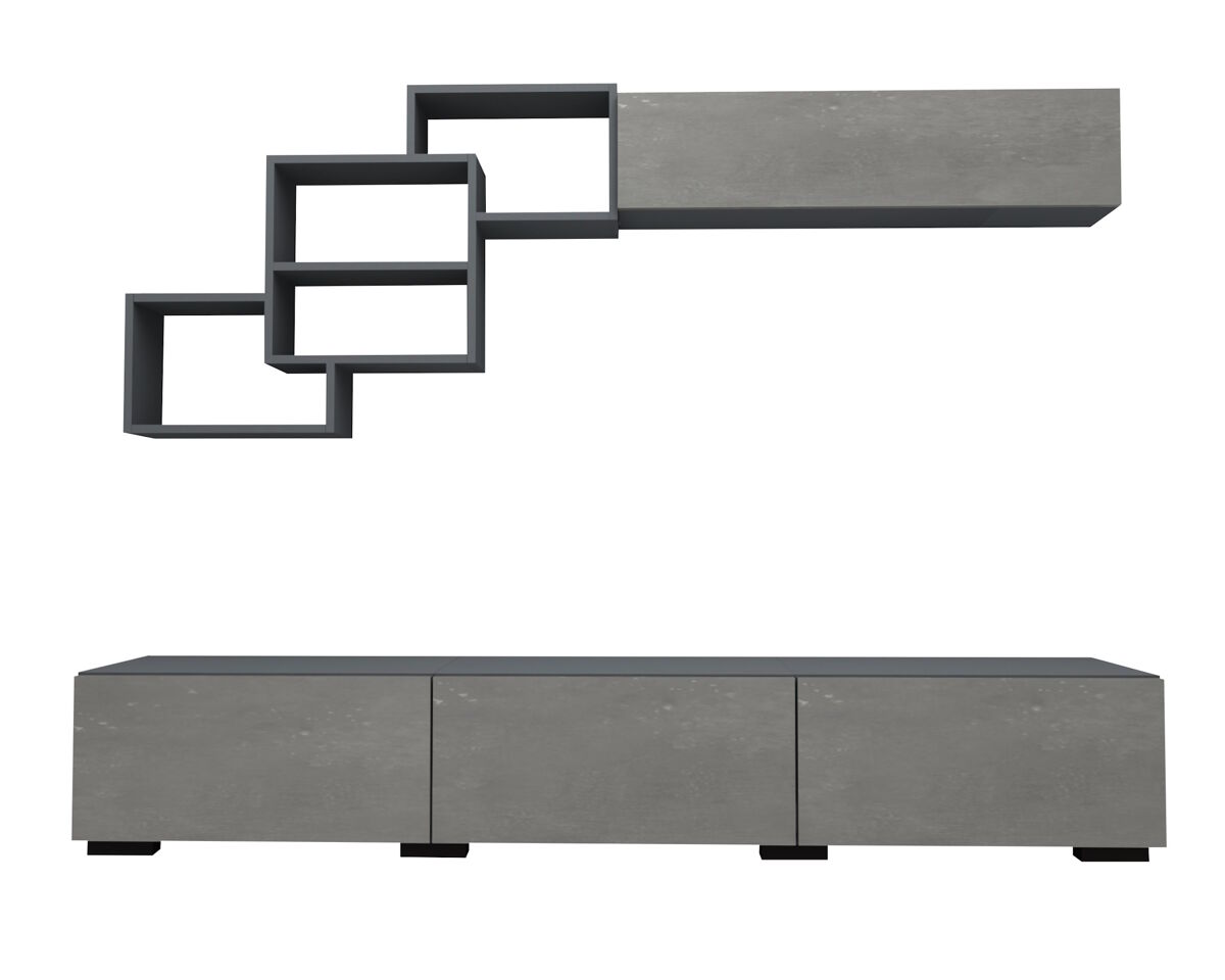 Compacto de TV 210cm FREE cor cinza