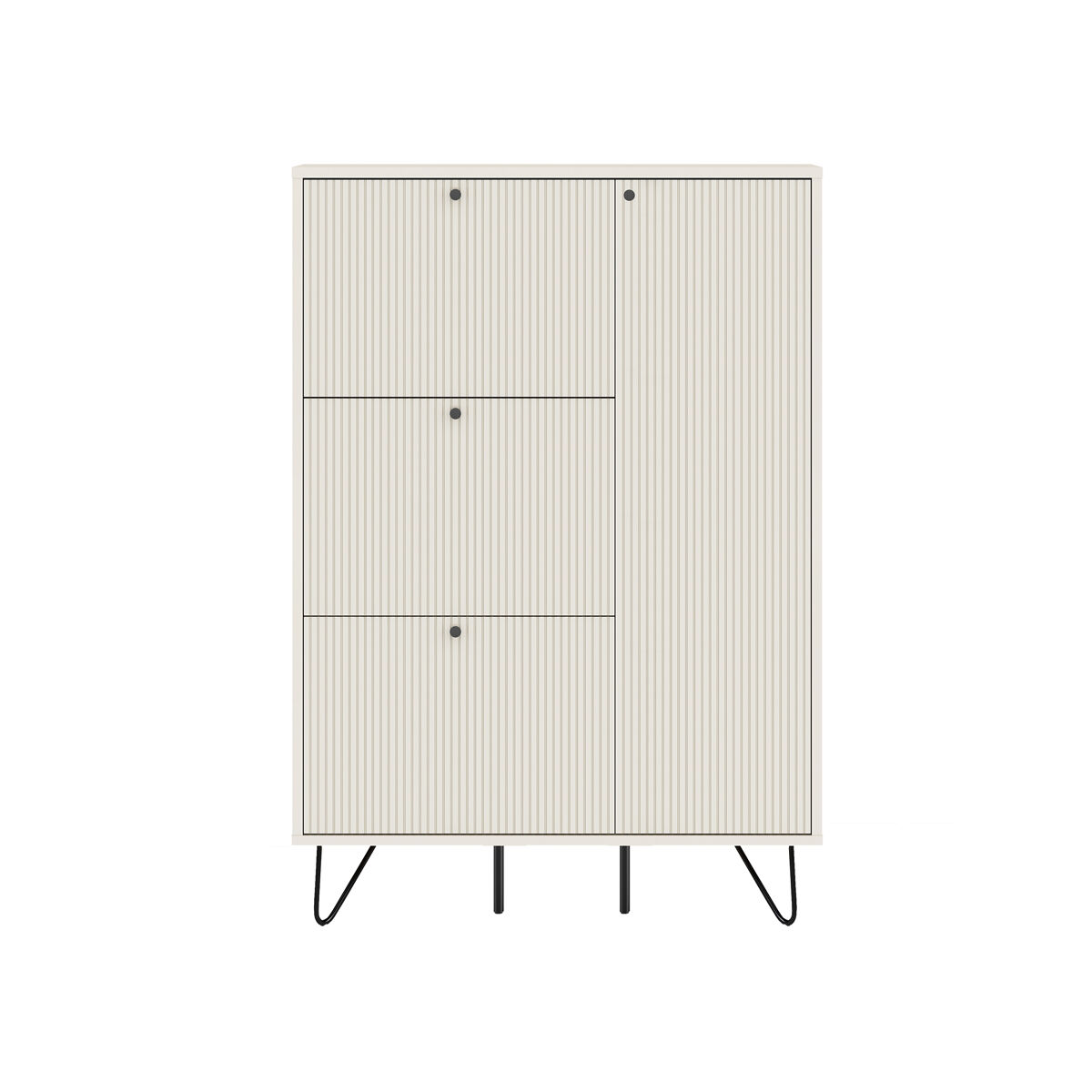Sapateira MARY 130x90x20cm 3 trampões 1 porta brancas