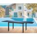 Mesa de jardim extensível corA cinzento escuro Mesa de jardim extensível corA cinzento escuro Cinza Escuro