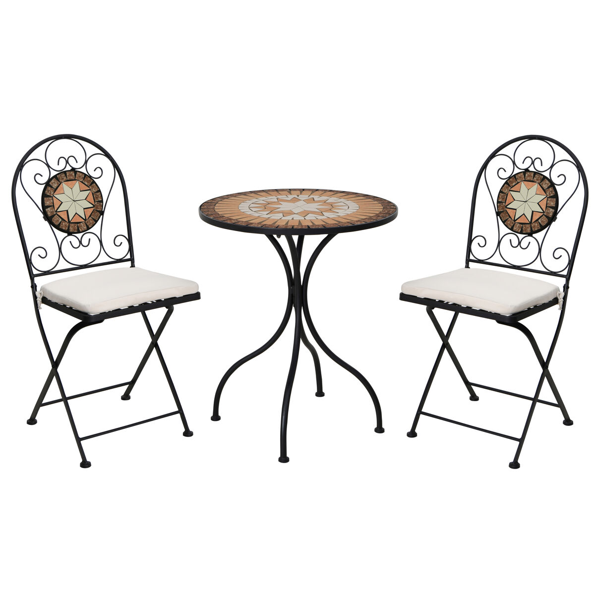 Set de jardim com mesa e 2 cadeiras BISTRO multicolor