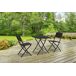 Set de jardim com mesa e 2 cadeiras KORA cinzento Set de jardim com mesa e 2 cadeiras KORA cinzento Cinza