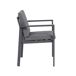 Cadeira de jardim ABBEY cinzenta escura Cadeira de jardim ABBEY cinzenta escura Cinza Escuro