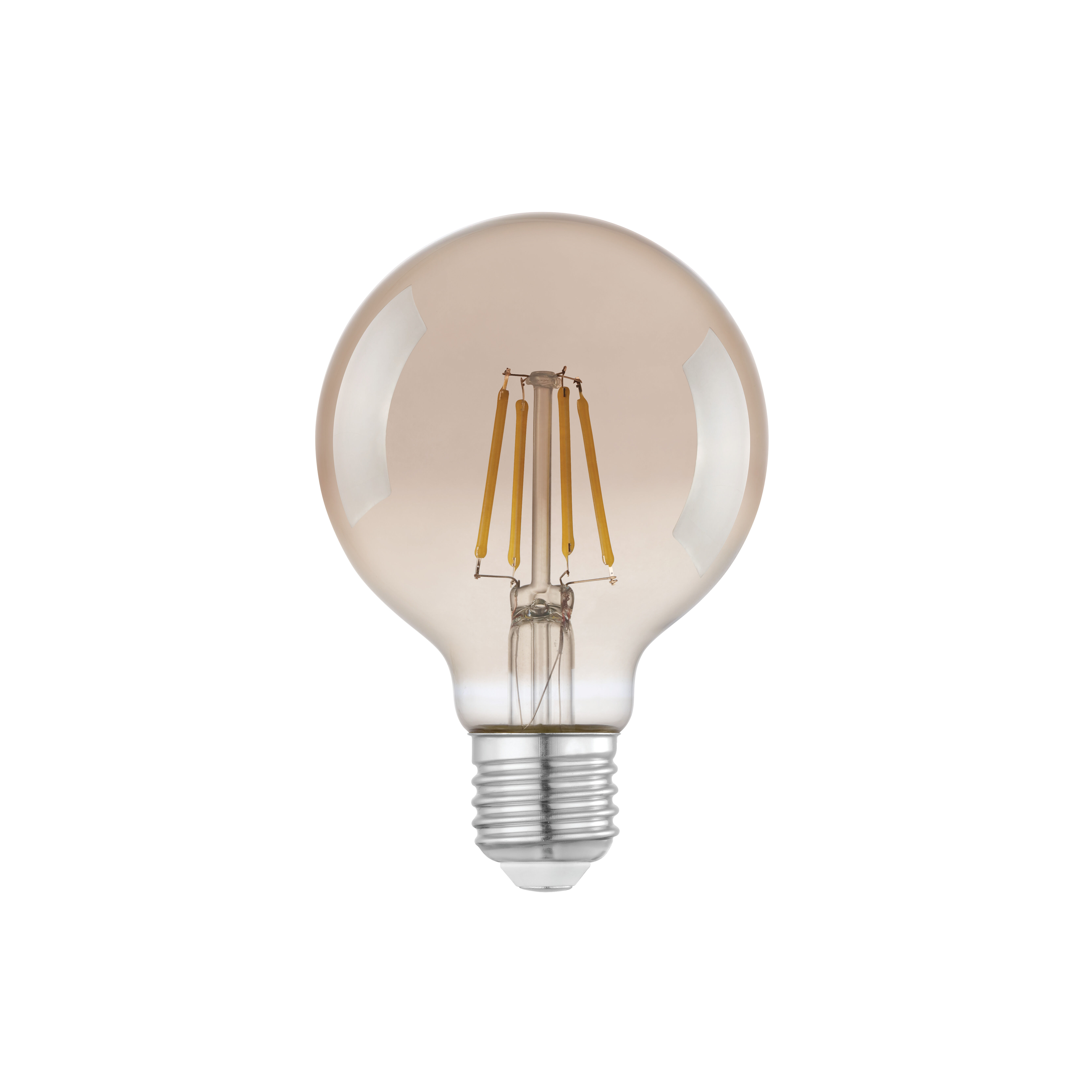 Lâmpada de filamento decorativo GLOBE fumado E27