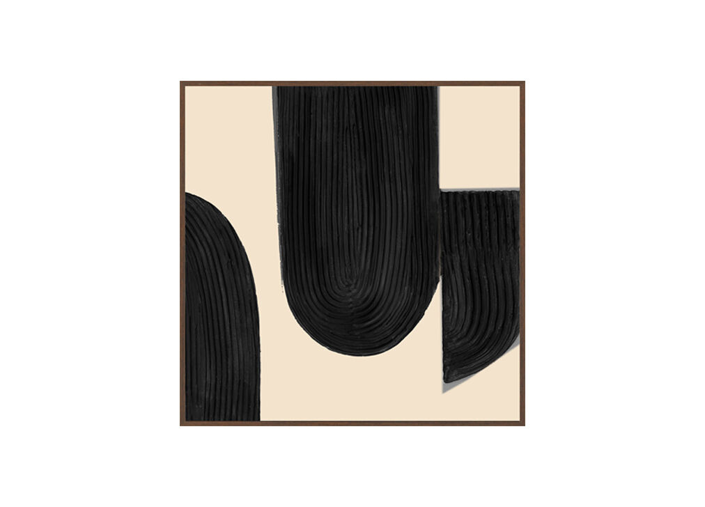 Quadro original PIRULETAS I relevo 55x55cm marca MARCOMUEBLE