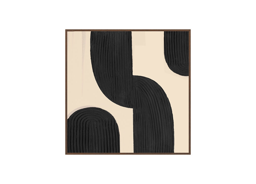 Quadro original PIRULETAS II relevo 55x55cm marca MARCOMUEBLE