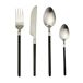 Conjunto de talheres SILVER BLACK 16 peças CONFORAMA Conjunto de talheres SILVER BLACK 16 peças CONFORAMA Preto