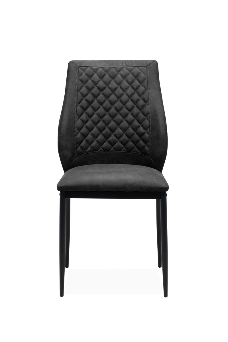 Conjunto de 4 cadeiras de jantar LILY cor cinza