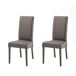 Conjunto de 2 cadeiras de jantar VERONA Conjunto de 2 cadeiras de jantar VERONA Castanho