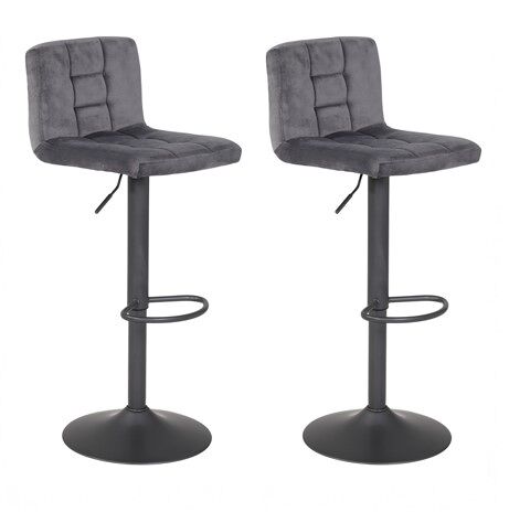 Conjunto de 2 bancos ajustáveis VELVET 