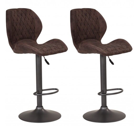 Conjunto de 2 bancos ajustáveis BLACK RONJA 