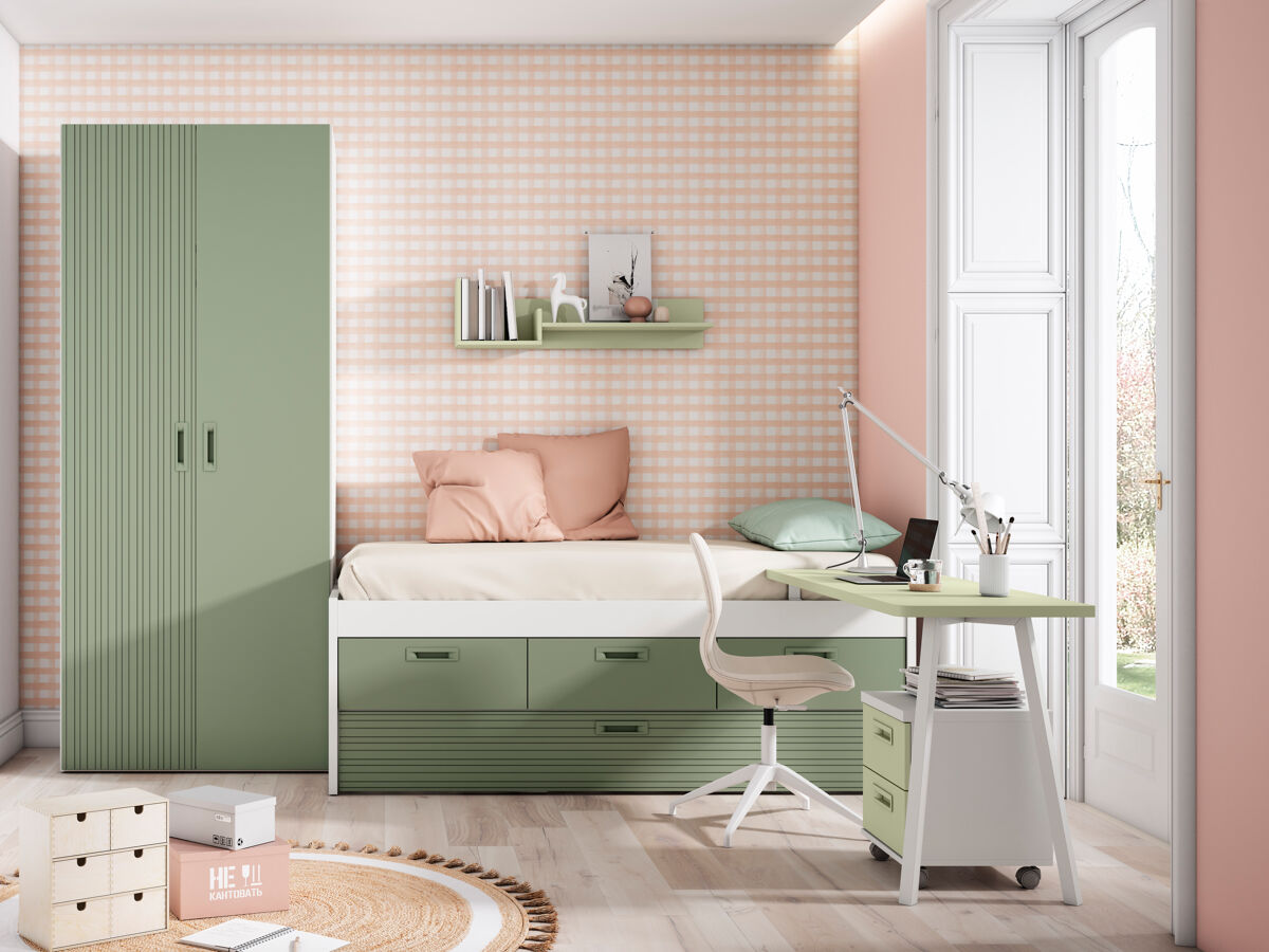 Conjunto de cama MINT branco mate