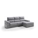 Chaise longue dereita com arrumação RUBIK Chaise longue dereita com arrumação RUBIK Cinza