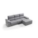 Chaise longue dereita com arrumação RUBIK Chaise longue dereita com arrumação RUBIK Cinza