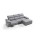 Chaise longue dereita com arrumação RUBIK Chaise longue dereita com arrumação RUBIK Cinza