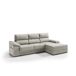 Chaise longue dereita com arrumação RUBIK Chaise longue dereita com arrumação RUBIK Bege