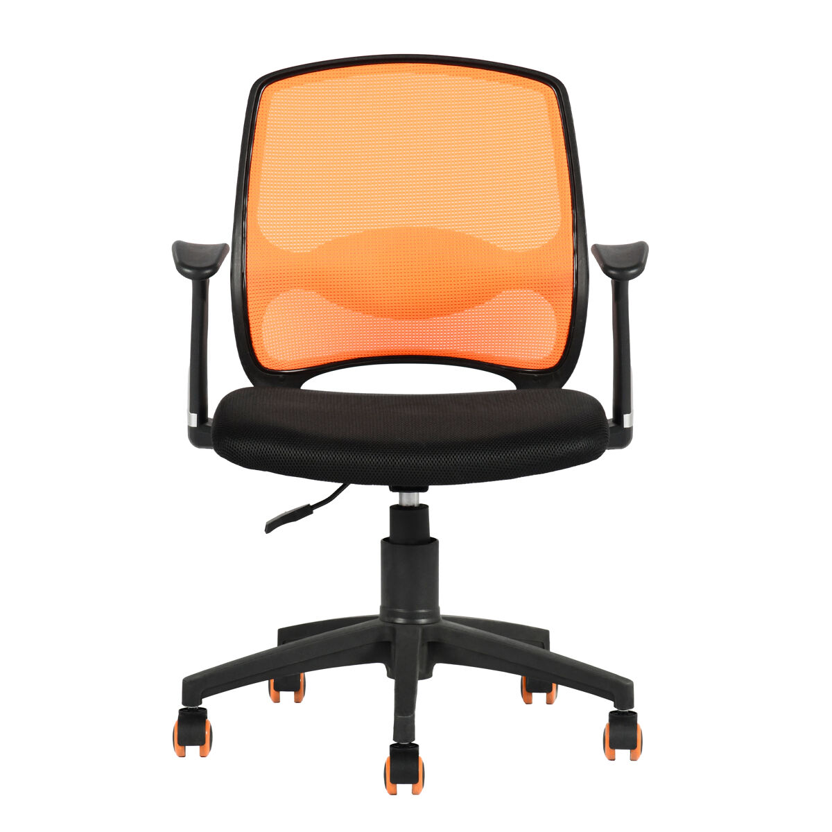 Cadeira de secretária MINI cor preto e laranja