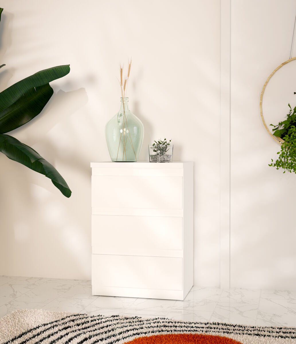 Mesa de cabeceira 3 gavetas NEVADA II