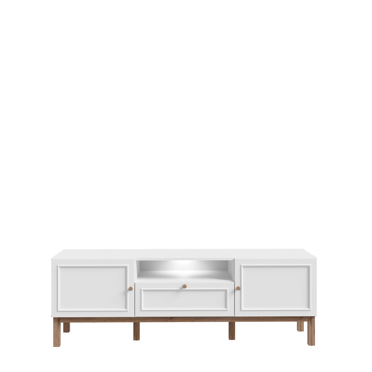 Móvel de TV 159,6cm cinza claro LISZT