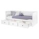 Cama nido UPPSALA dede 80cm a 160x200cm branca Cama nido UPPSALA dede 80cm a 160x200cm branca Branco