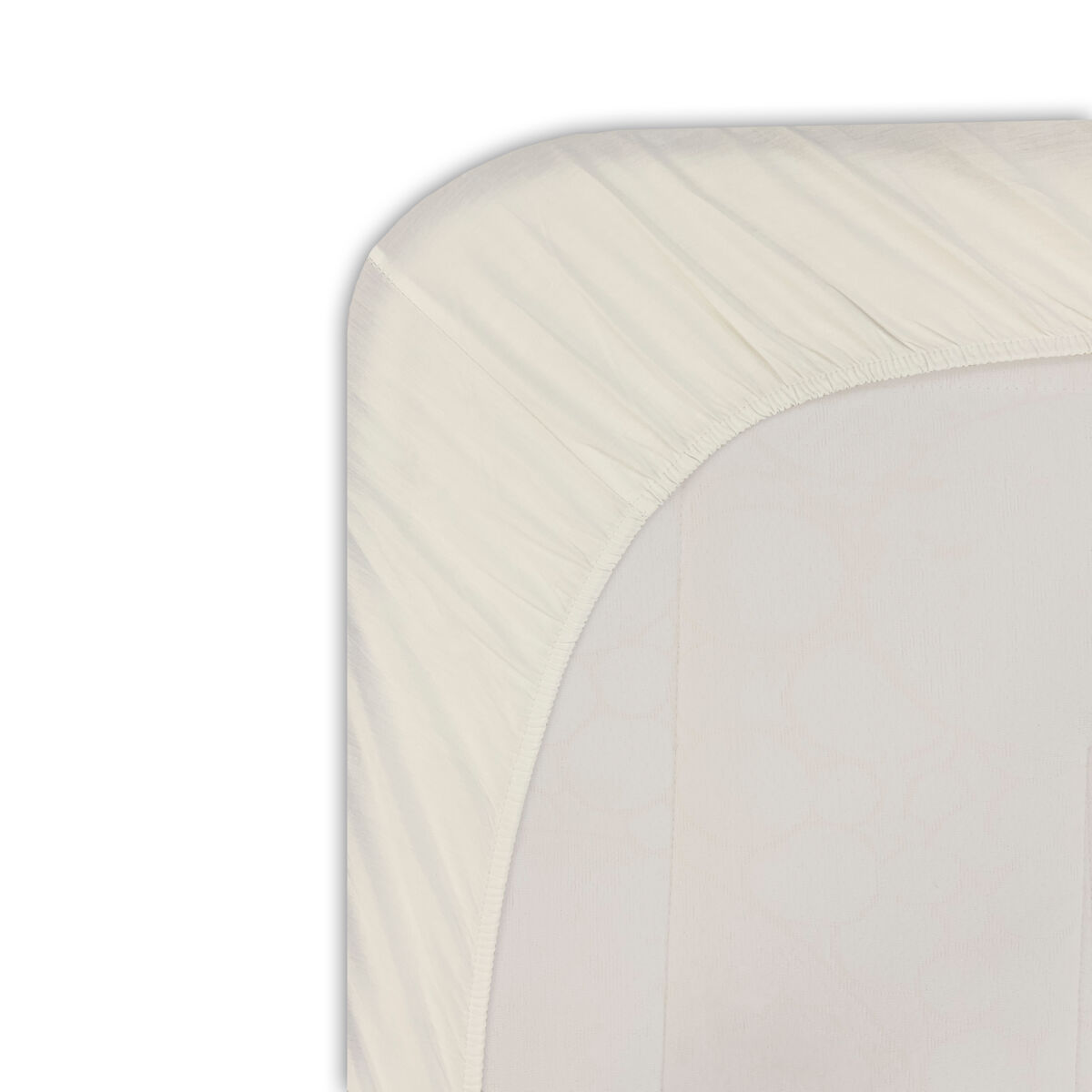 Lençol de baixo silk em microfibra 150cm cor branca