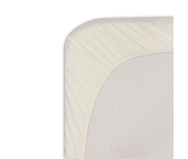 Lençol de baixo silk em microfibra 150cm cor branca