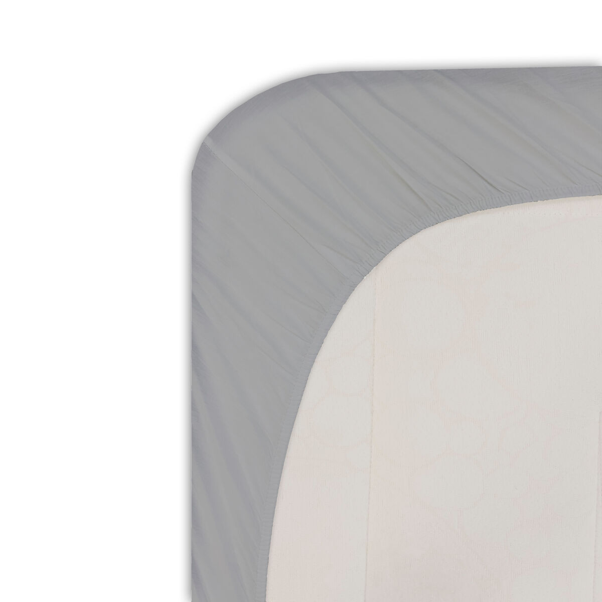 Lençol de baixo silk em microfibra 150cm cor linho