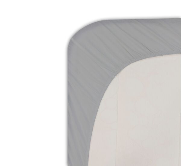 Lençol de baixo silk em microfibra 180cm cor cinza