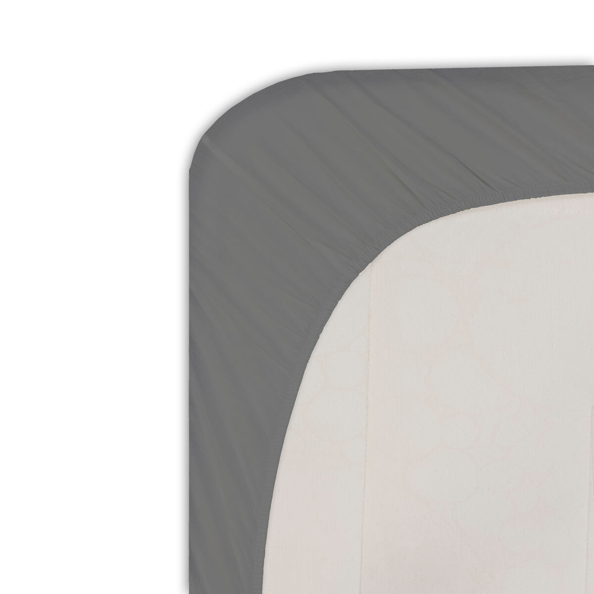 Lençol de baixo silk em microfibra 180cm cor antracite