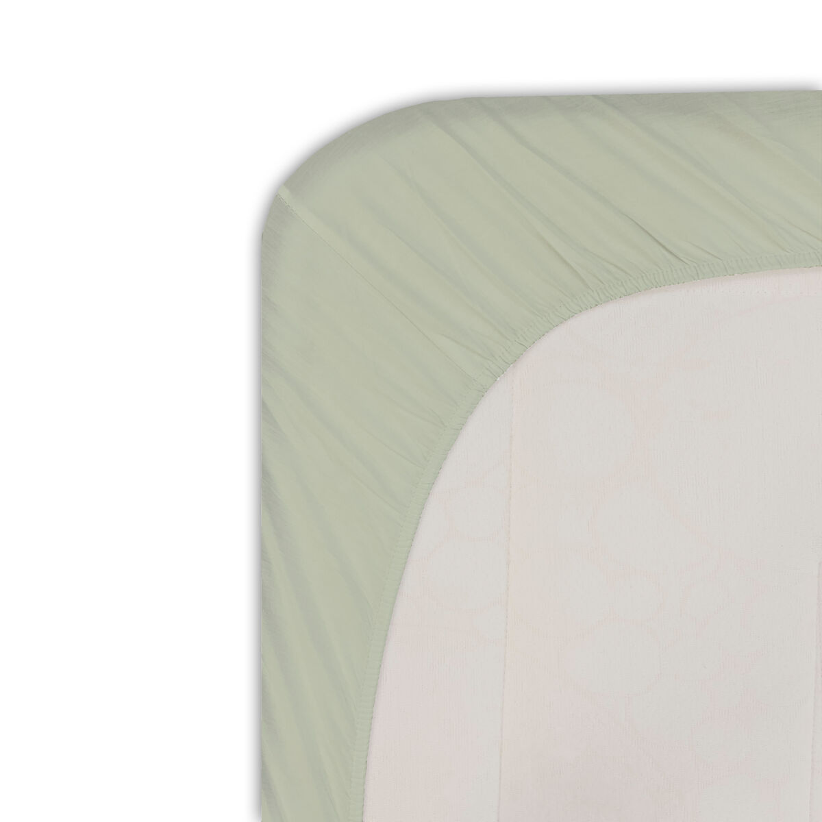 Lençol de baixo silk em microfibra 135cm cor verde