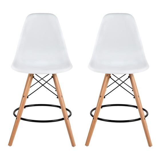 Conjunto de 2 de bancos altos PARIS 107cm 