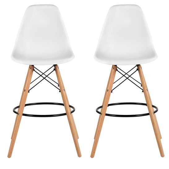 Conjunto de 2 de bancos altos PARIS 107cm 