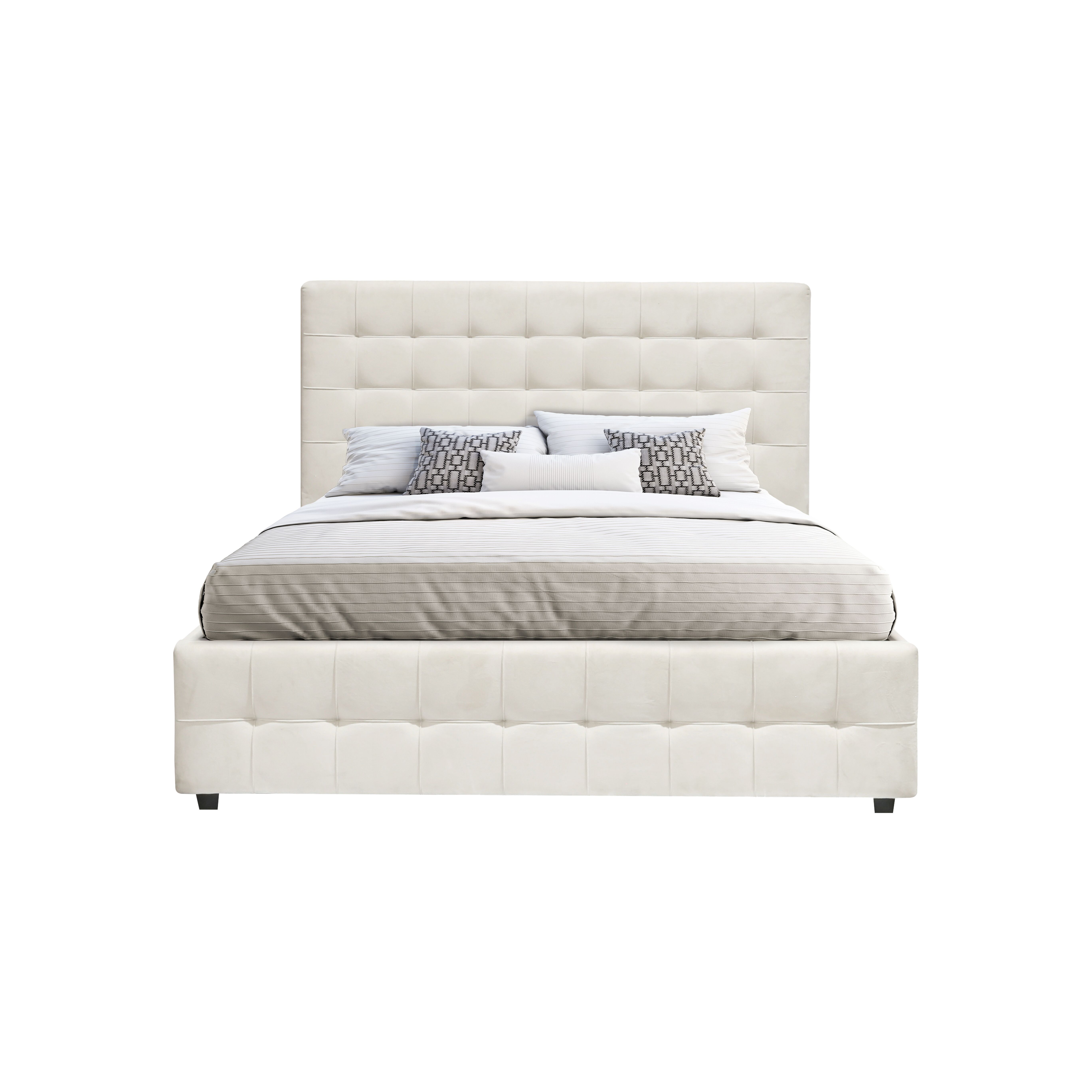 Cama SUNSET 150x190cm cor marfim