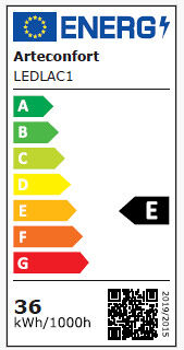 Ventoinha de teto CALIX retrátil LED com motor DC
