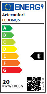 Ventoinha de teto JULIA S retrátil LED com motor DC