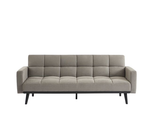 Sofá cama 3 lugares zia cor gris